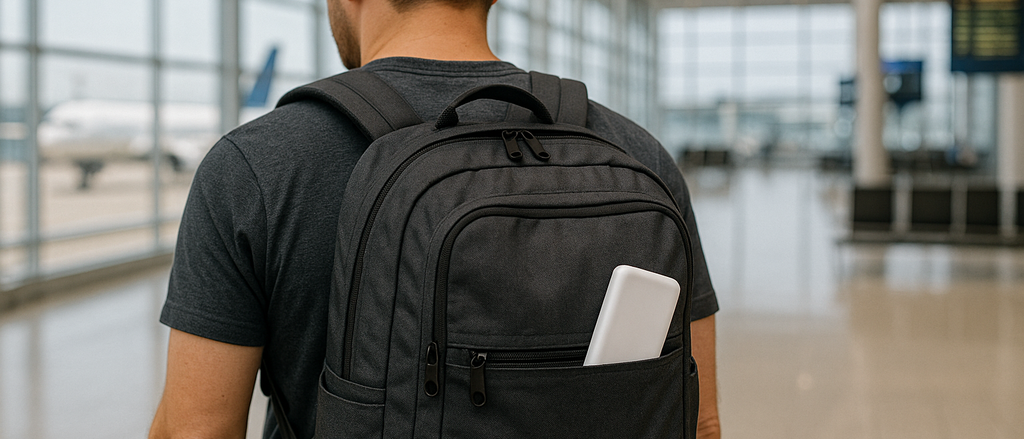 Powerbank in a backpack